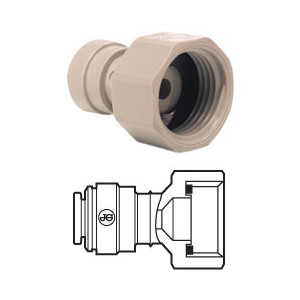 RACCORD 20/27 A VISSER VERS TUYAU 1/4 REFRIGERATEUR US