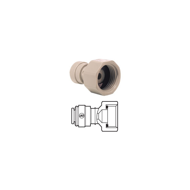 RACCORD 20/27 A VISSER VERS TUYAU 1/4 REFRIGERATEUR US