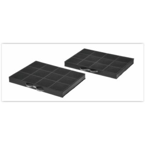 Lot de 2 filtres charbon hotte Whirlpool 300x215x30mm DKF38