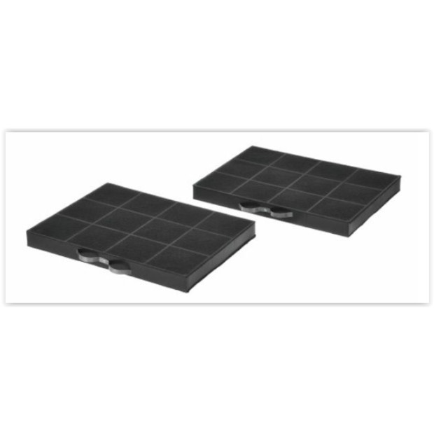 Lot 2 filtres charbon hotte Bosch 300x215x30mm BO350824SCH