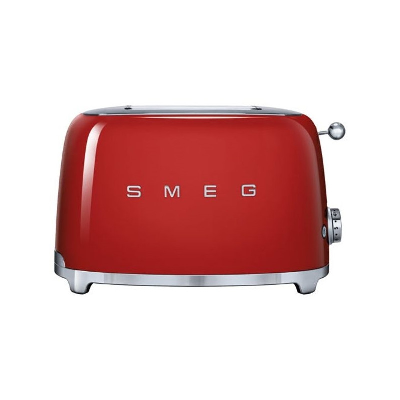 Grille pain toaster 950W 2 fentes rouge Smeg TSF01RDEU