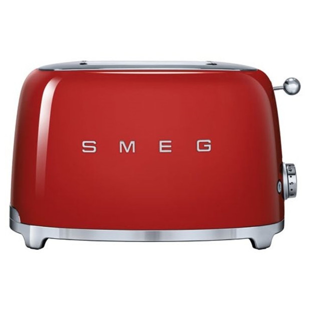 Grille pain toaster 950W 2 fentes rouge Smeg TSF01RDEU