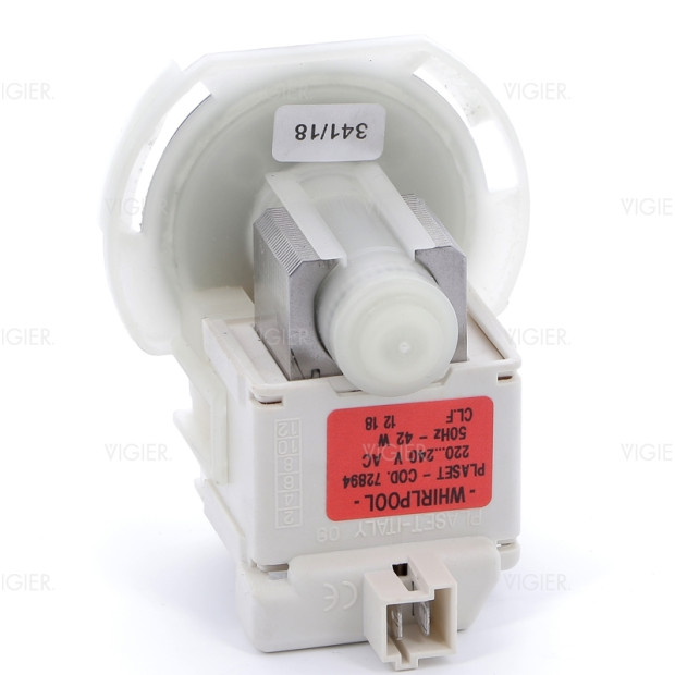POMPE DE VIDANGE PLASET 72894 ORIGINE WHIRLPOOL 481236018558