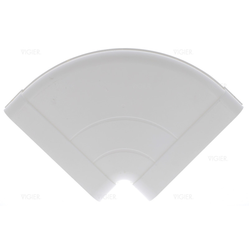 Coude horizontal double femelle 90° rectangulaire
