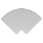 Coude horizontal double femelle 90° rectangulaire