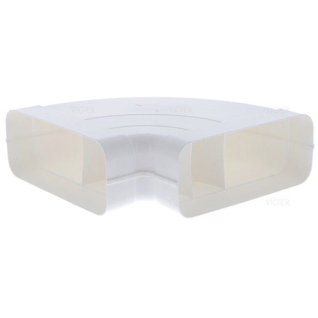 Coude horizontal double femelle 90° rectangulaire