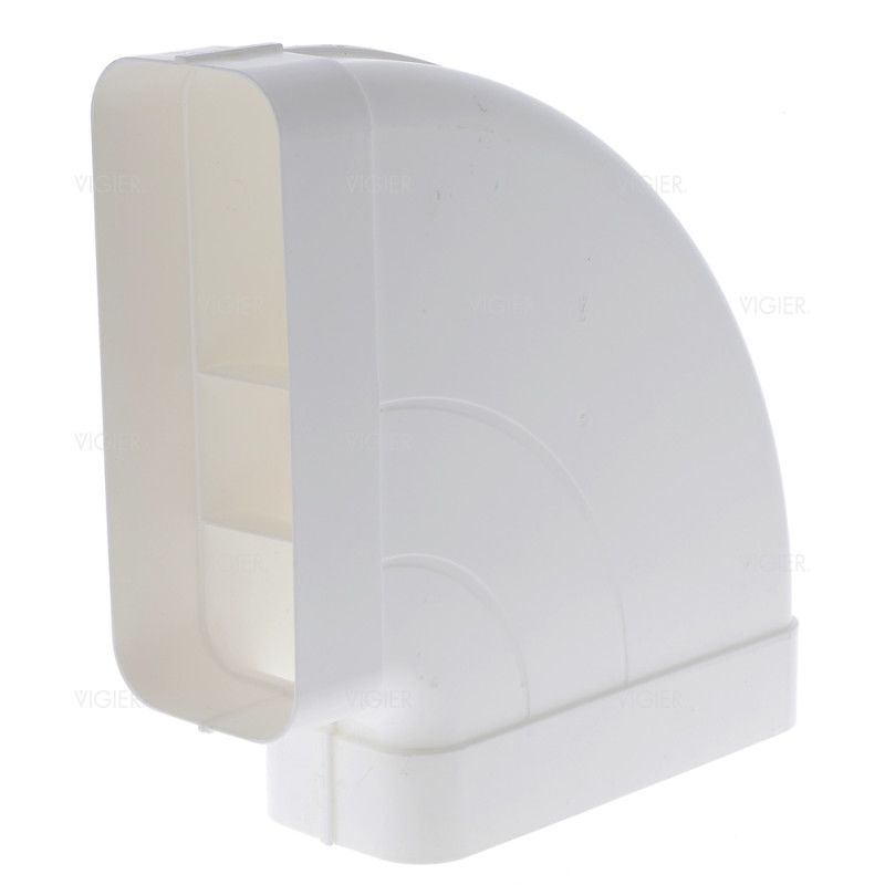Coude horizontal double femelle 90° rectangulaire