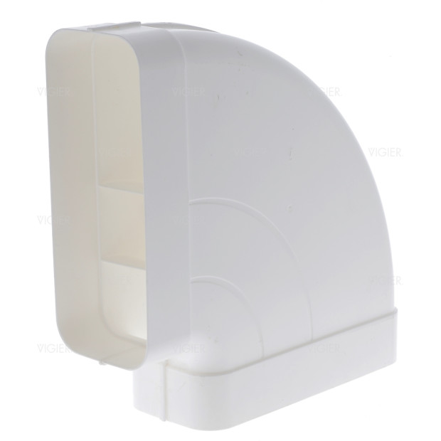 Coude horizontal double femelle 90° rectangulaire