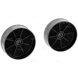 Lot de 2 filtres à charbon Ikea FIL120 Diam. 125mm Haut:41mm