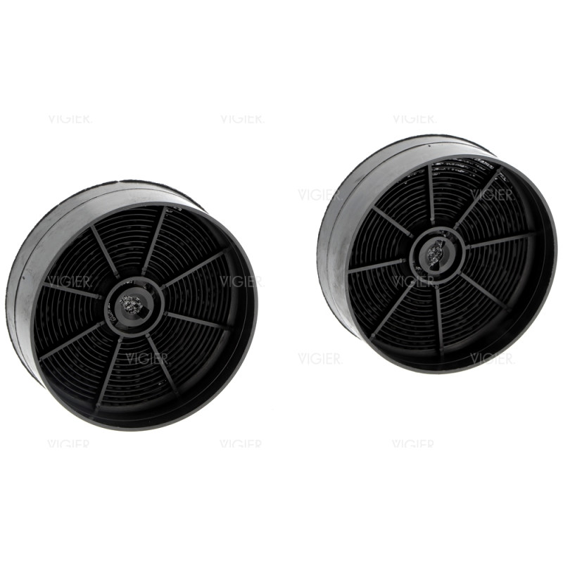 Lot de 2 filtres à charbon Ikea FIL120 Diam. 125mm Haut:41mm