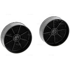 Lot de 2 filtres à charbon Ikea FIL120 Diam. 125mm Haut:41mm
