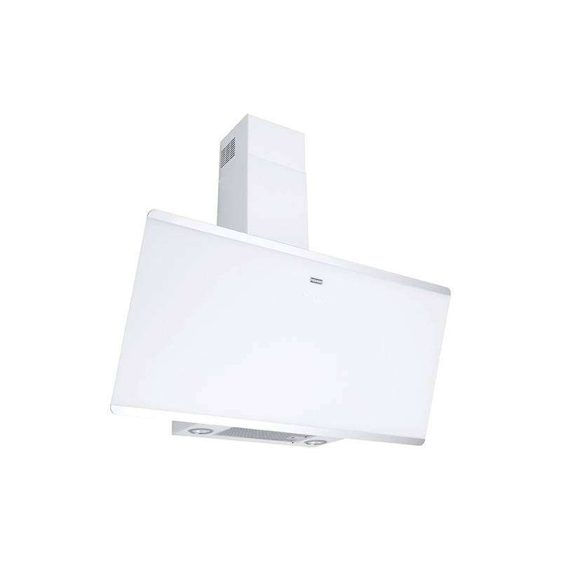 Hotte murale inclinée verre blanc 90cm Franke Evo Plus