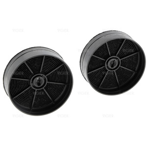 Lot de 2 filtres à charbon pour Hotte SMEG KSET61E2
