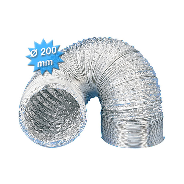 GAINE EVACUATION DIAMETRE 200MM SOUPLE LONGUEUR 3METRES