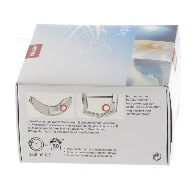 Flacon de parfum AQUA 12,5ml pour seche linge Miele