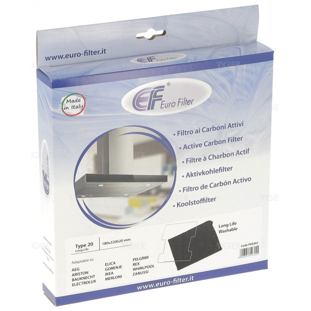 Filtre a charbon hotte Whirlpool Type 20 484000008571