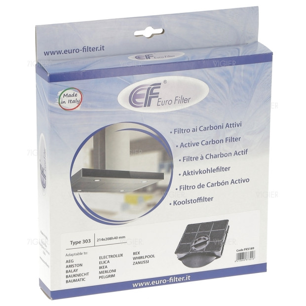 Filtre a charbon Elica Type 303 Whirlpool 481281718532