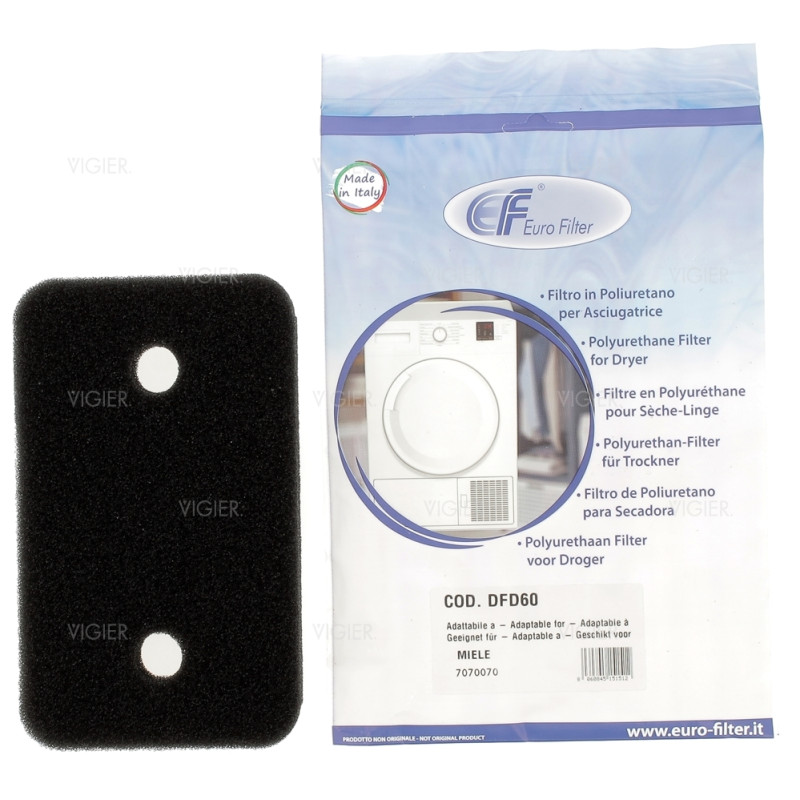 Filtre condenseur sèche linge Miele pompe a chaleur 7070070