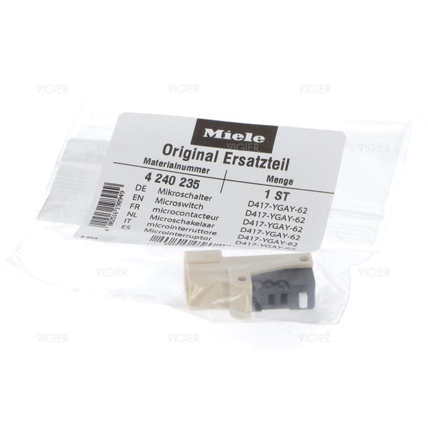 Interrupteur D417-YGAF Lave linge Miele 4240231 4240232