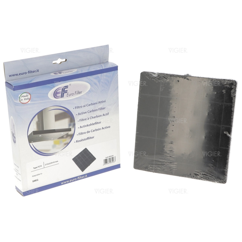 Filtre a charbon FLT4 pour hotte Smeg 215x225mm 690073210