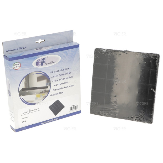 Filtre a charbon FLT4 pour hotte Smeg 215x225mm 690073210