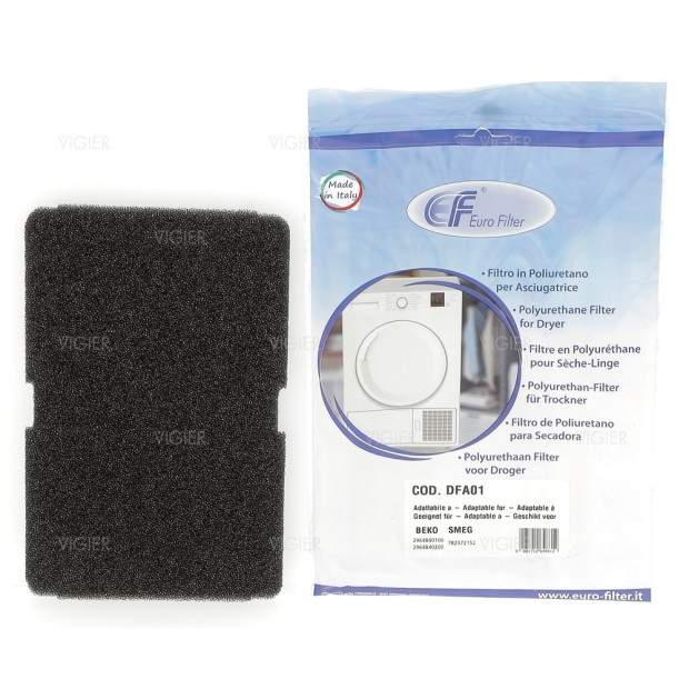 Filtre mousse sèche linge condensation BEKO 2964840100