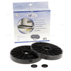 Lot de 2 filtres à charbons pour hotte Miele DKF7-1 4965503