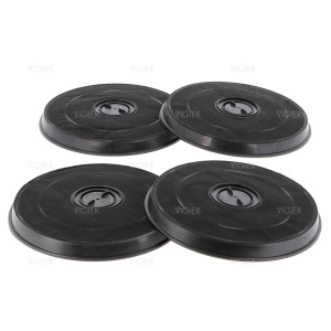 Lot de 4 filtres à charbon ronds hotte ROBLIN-FRANKE 5403003
