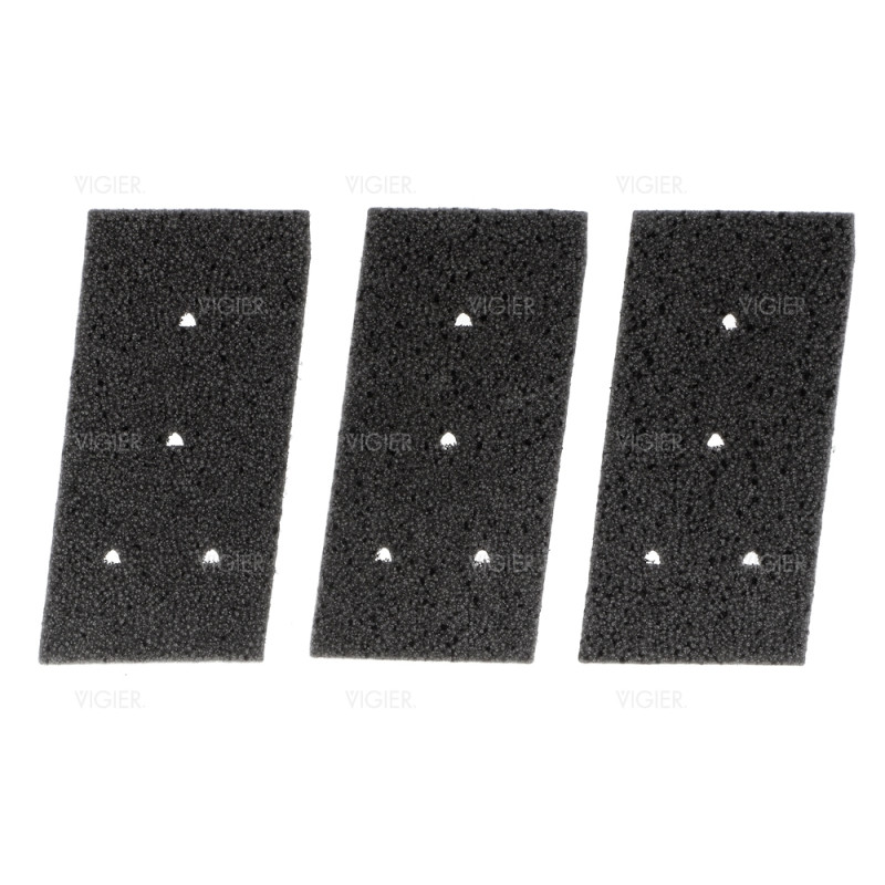 Lot de 3 filtres pour seche linge Whirlpool 481010716911