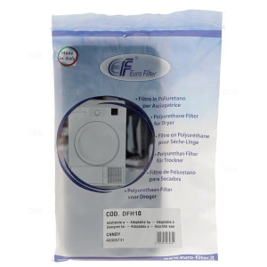 Filtre mousse sèche linge condensation Candy