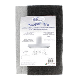 Filtre a graisse et charbon actif universel hotte 47x57cm
