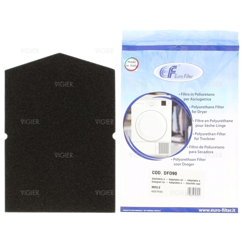 Filtre mousse pour Seche linge Miele pompe a chaleur 6057930