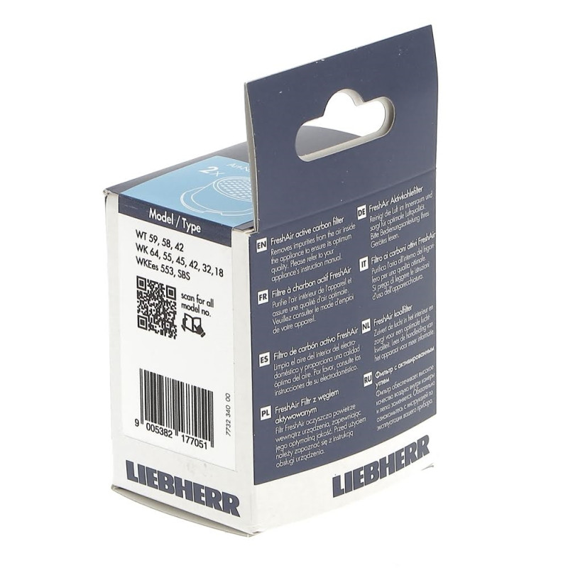 Lot de 2 filtres à charbon d'origine Liebherr 9881291