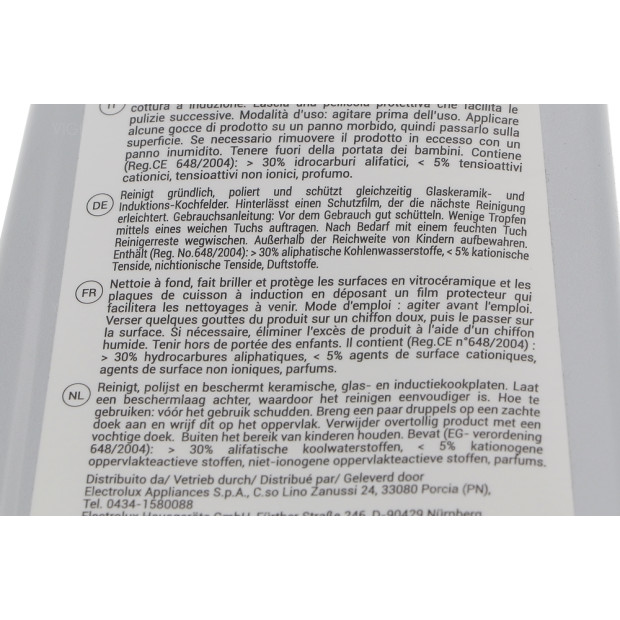 NETTOYANT,TABLE VITROCERAMIQUE/INDUC **TN ELECTROLUX