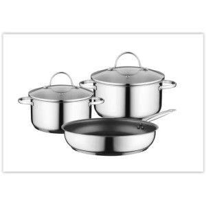 Batterie de cuisine BergHOFF inox (x5) table induction