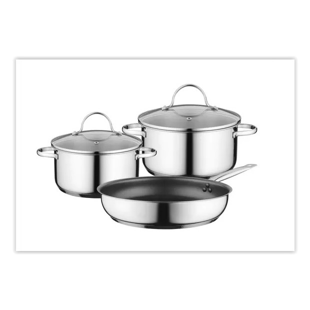 Batterie de cuisine BergHOFF inox (x5) table induction