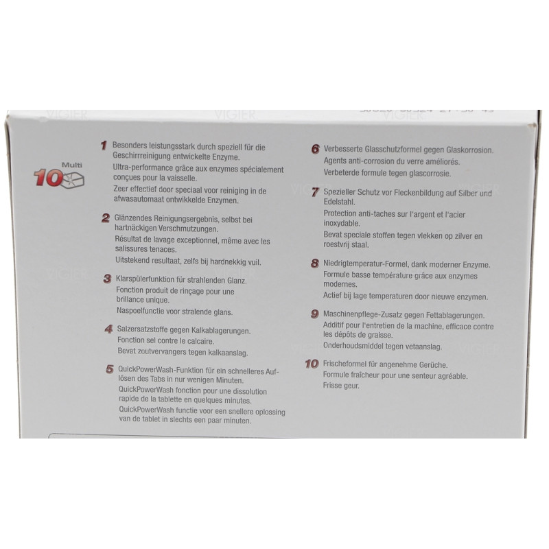 Tablette de lavage 10 en 1 UltraTabs All in 1 3x20 tablettes