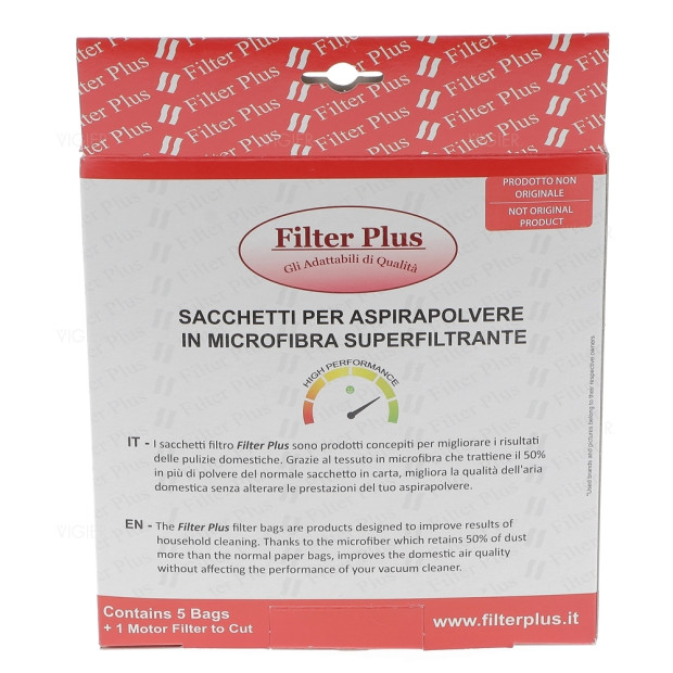 lot de 5 sacs microfibres GN pour aspirateur Miele