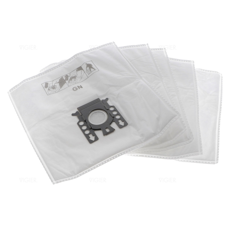 lot de 5 sacs microfibres GN pour aspirateur Miele