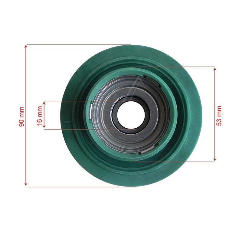 PALIER DROIT LAVE LINGE ELECTROLUX AEG AXE 16MM 4055070744