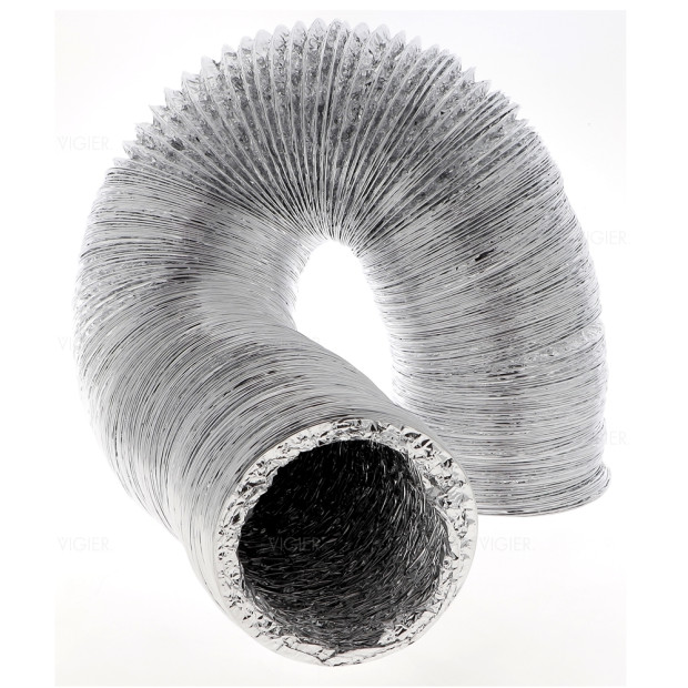Gaine de hotte Diamètre 125mm, longueur 10 metres.
