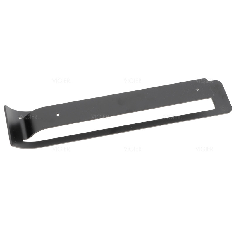 Porte-torchons fixe en acier vernis noir mat