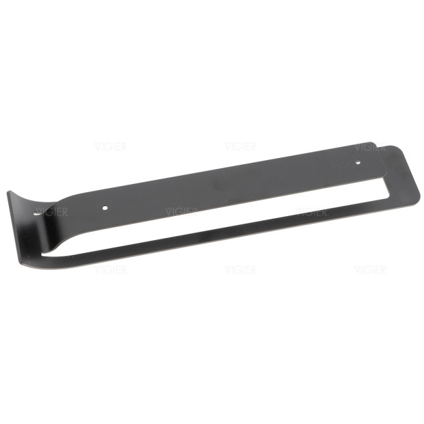 Porte-torchons fixe en acier vernis noir mat