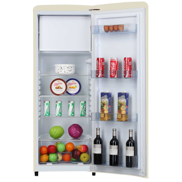 Réfrigérateur 1 porte 218L(194+24) rétro crème Amica AR5222C