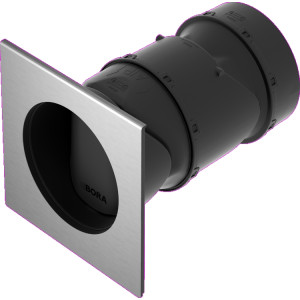 Coffret 3BOX Mural a double Clapet avec joint. Cache Inox