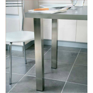 PLAN DE FIXATION PIED DE TABLE CARRE 60X60MM H:700MM